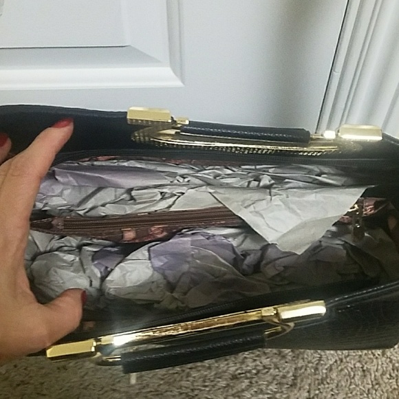 Stachel black alligator skin purse - Picture 6 of 11